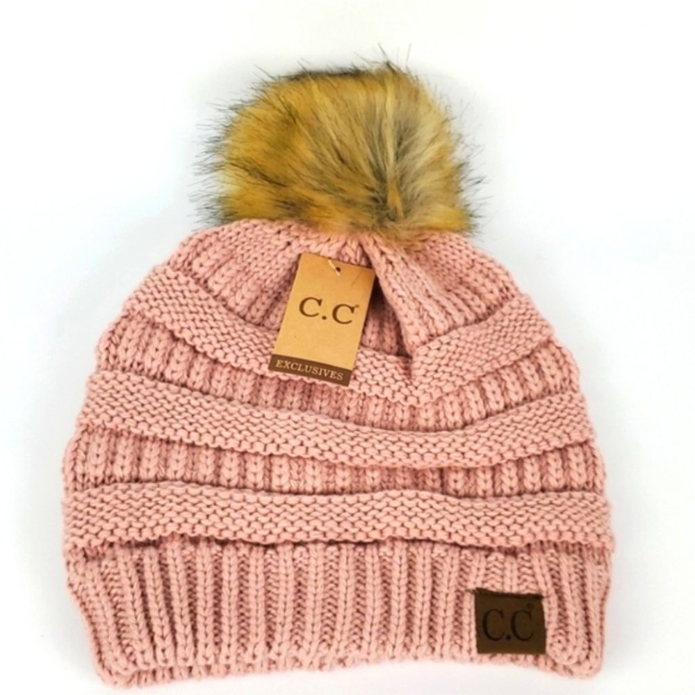 Plum Feathers Beanie Hat